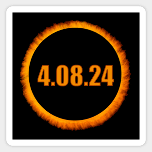 Total Solar Eclipse 2024. 4.08.24 America Totality Spring Magnet